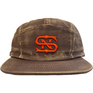 
                  
                    Load image into Gallery viewer, Red SN Logo 5 Panel Hat
                  
                
